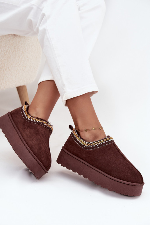 Botas de nieve Mujer bajaHaftem con una plataforma CzekoladoAe Taliah Botas de nieve Mujer bajaHaftem con una plataforma CzekoladoAe Taliah