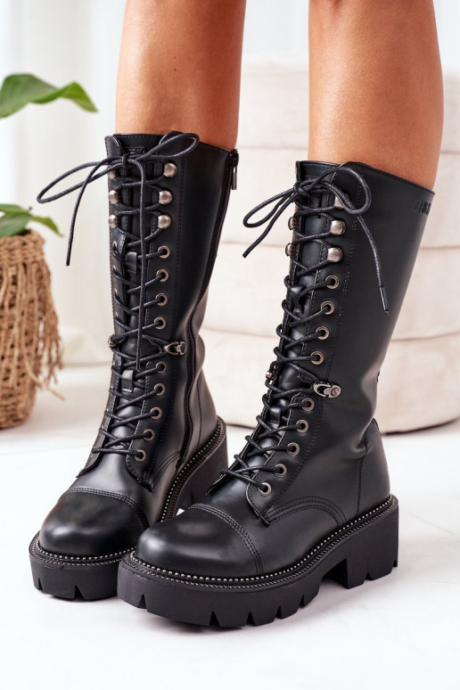 calentamiento botas zapatos de flor de cerezo Big Star II274115 de color negro calentamiento botas zapatos de flor de cerezo Big Star II274115 de color negro