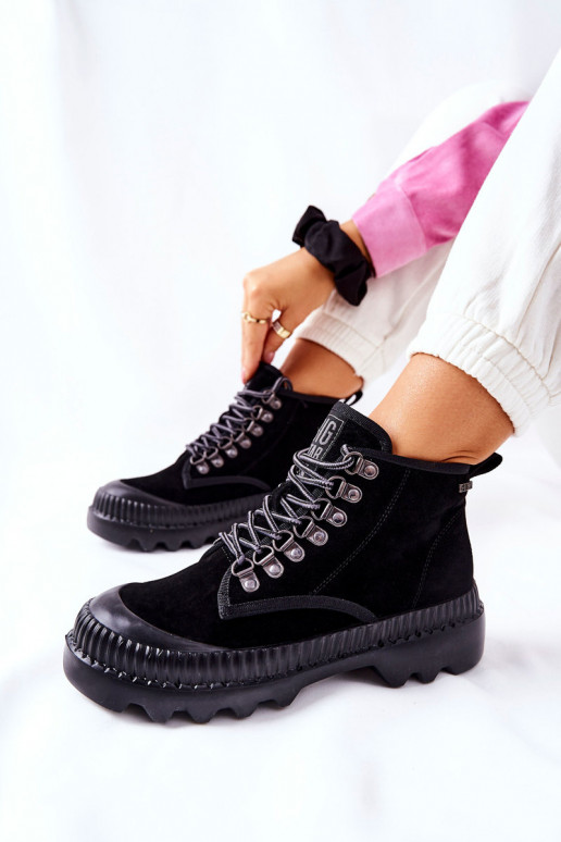 Piel zapatos Botas Big Star II274363 de color negro Piel zapatos Botas Big Star II274363 de color negro