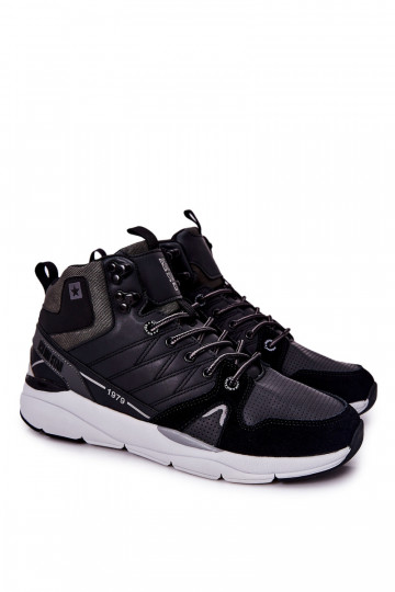 Alto Zapatos de hombre de estilo deportivo. Big Star II174223 de color negro