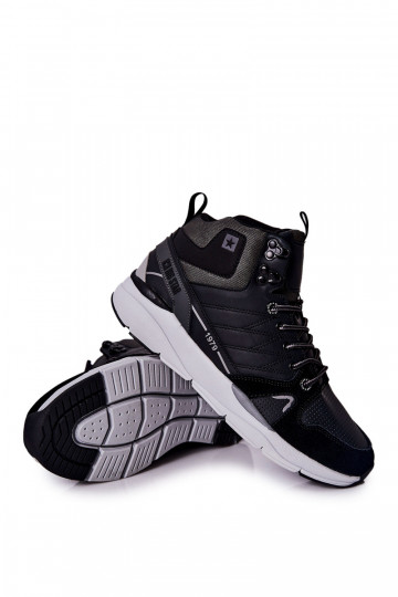 Alto Zapatos de hombre de estilo deportivo. Big Star II174223 de color negro 2