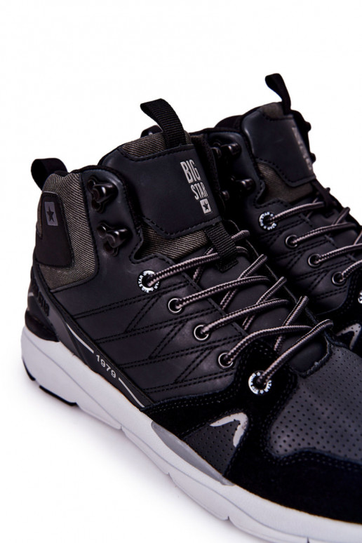 Alto Zapatos de hombre de estilo deportivo. Big Star II174223 de color negro Alto Zapatos de hombre de estilo deportivo. Big Star II174223 de color negro