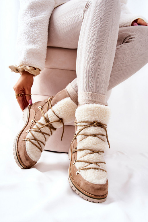 calentamiento Botas zapatos beige Jiliana calentamiento Botas zapatos beige Jiliana