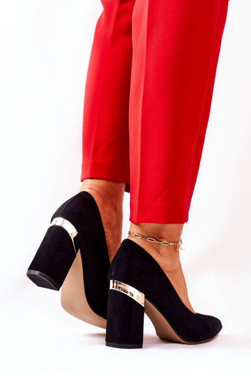 Zapatos de gamuza LeAski 3117 de color negro Zapatos de gamuza LeAski 3117 de color negro