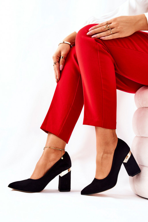 Zapatos de gamuza LeAski 3117 de color negro Zapatos de gamuza LeAski 3117 de color negro