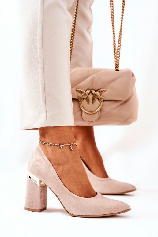 Zapatos de gamuza LeAski 3117 beige Zapatos de gamuza LeAski 3117 beige