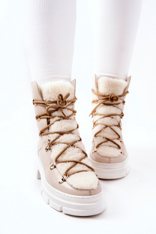 calentamiento Piel Botas zapatos color marfil Nerisso calentamiento Piel Botas zapatos color marfil Nerisso