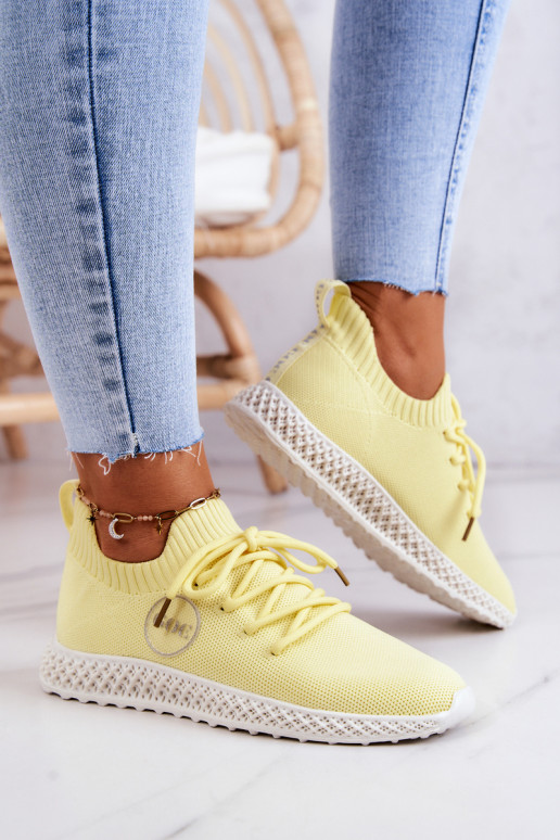 Femenino Estilo deportivo zapatos GOE JJ2N4150 color amarillo
