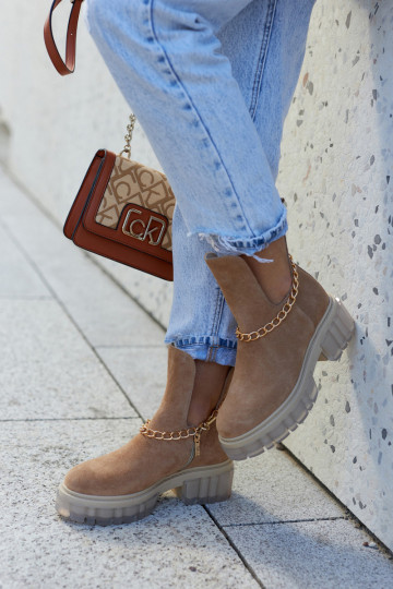 Zapatos de ante color marrón con recortes y estilo moderno Lemar Forget Me