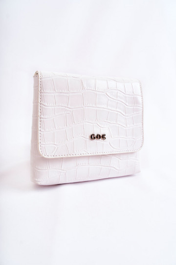 Bolso pequeño de cuero GOE ZNJ035 en color blanco 2