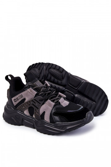 Tiene quesculino Estilo deportivo zapatos Big Star KK174054 de color negro