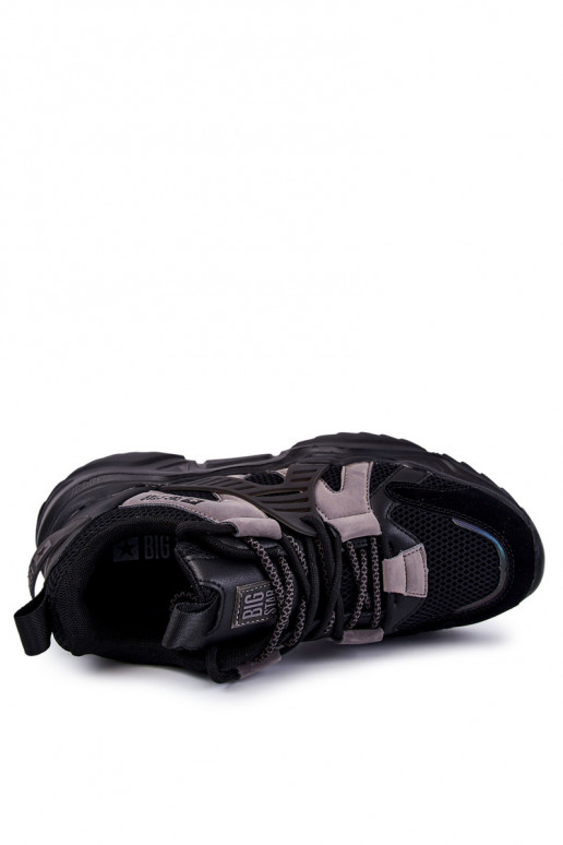 Tiene quesculino Estilo deportivo zapatos Big Star KK174054 de color negro  Tiene quesculino Estilo deportivo zapatos Big Star KK174054 de color negro