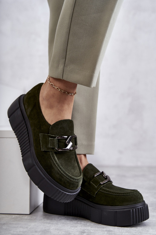 De moda de gamuza zapatos con una plataforma de color caqui Lemar Tiene quersol De moda de gamuza zapatos con una plataforma de color caqui Lemar Tiene quersol