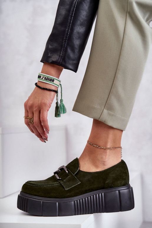 De moda de gamuza zapatos con una plataforma de color caqui Lemar Tiene quersol De moda de gamuza zapatos con una plataforma de color caqui Lemar Tiene quersol