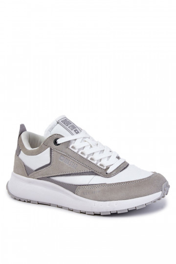 Tiene quesculino Estilo deportivo zapatos Big Star KK174021 Blanco-color gris