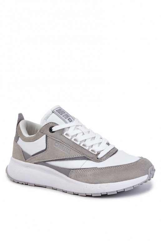 Tiene quesculino Estilo deportivo zapatos Big Star KK174021 Blanco-color gris Tiene quesculino Estilo deportivo zapatos Big Star KK174021 Blanco-color gris