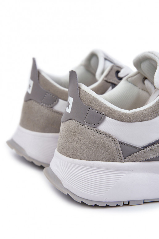 Tiene quesculino Estilo deportivo zapatos Big Star KK174021 Blanco-color gris Tiene quesculino Estilo deportivo zapatos Big Star KK174021 Blanco-color gris