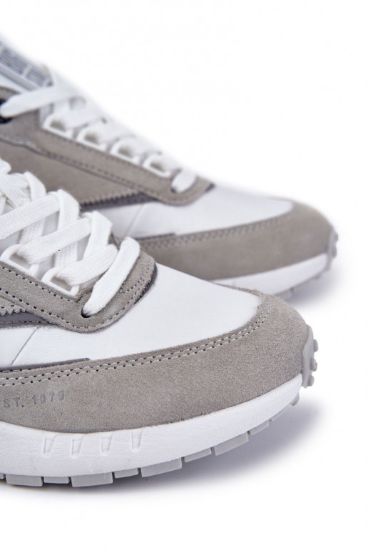 Tiene quesculino Estilo deportivo zapatos Big Star KK174021 Blanco-color gris Tiene quesculino Estilo deportivo zapatos Big Star KK174021 Blanco-color gris