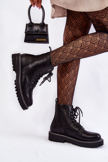 Femenino Botas con una plataforma Big Star KK274538 de color negro