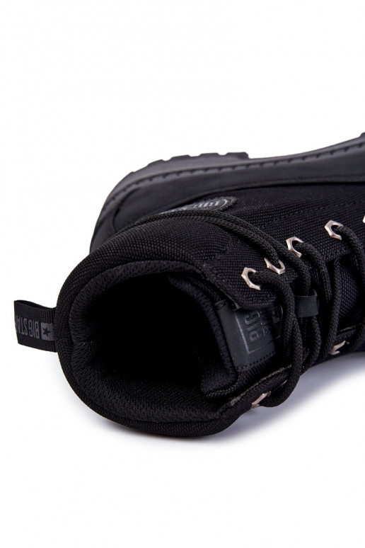 Tiene quesculino Botas zapatos Memory Foam Big Star KK174206 de color negro Tiene quesculino Botas zapatos Memory Foam Big Star KK174206 de color negro