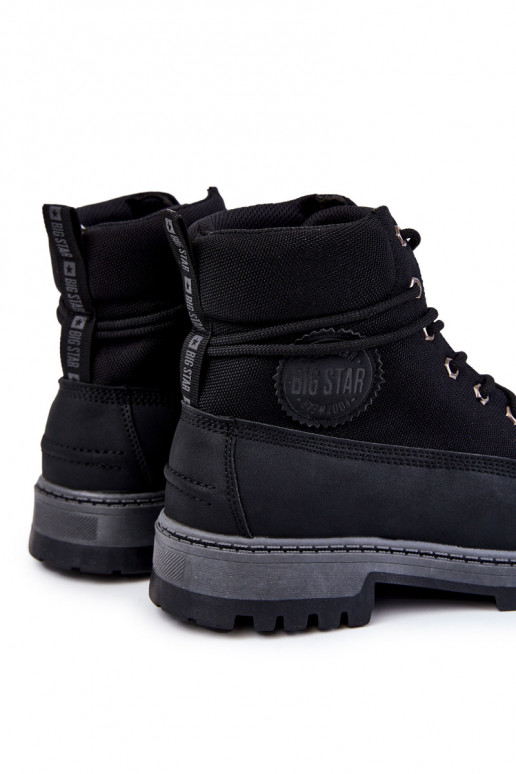 Tiene quesculino Botas zapatos Memory Foam Big Star KK174206 de color negro Tiene quesculino Botas zapatos Memory Foam Big Star KK174206 de color negro