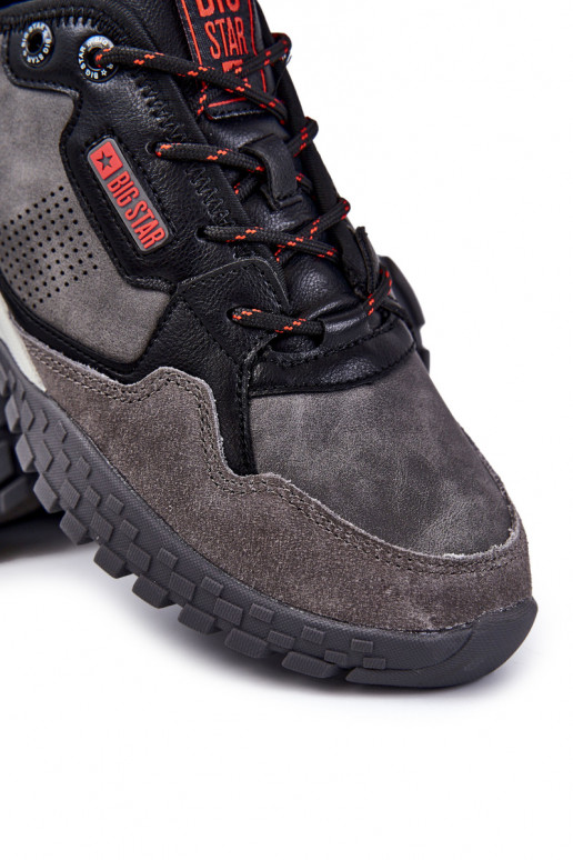 Tiene quesculino modelo clásico zapatillas Memory Foam Big Star KK174271 color gris Tiene quesculino modelo clásico zapatillas Memory Foam Big Star KK174271 color gris