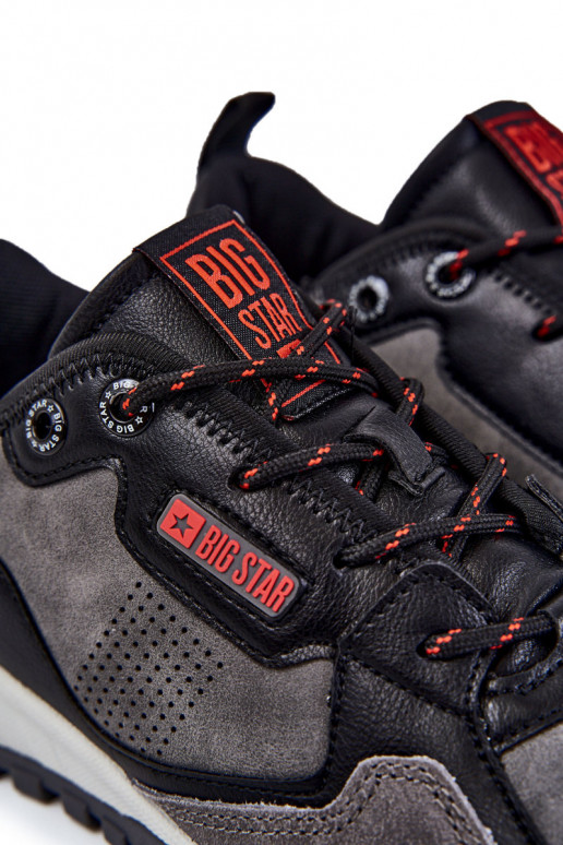 Tiene quesculino modelo clásico zapatillas Memory Foam Big Star KK174271 color gris Tiene quesculino modelo clásico zapatillas Memory Foam Big Star KK174271 color gris