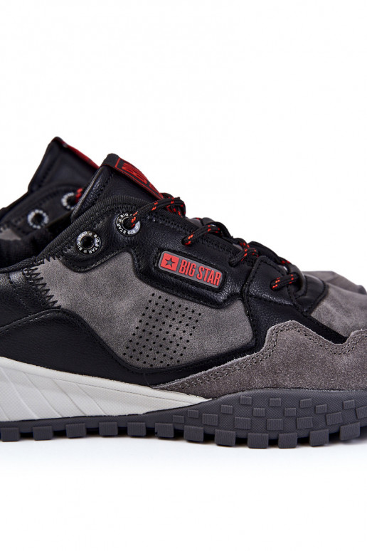 Tiene quesculino modelo clásico zapatillas Memory Foam Big Star KK174271 color gris Tiene quesculino modelo clásico zapatillas Memory Foam Big Star KK174271 color gris