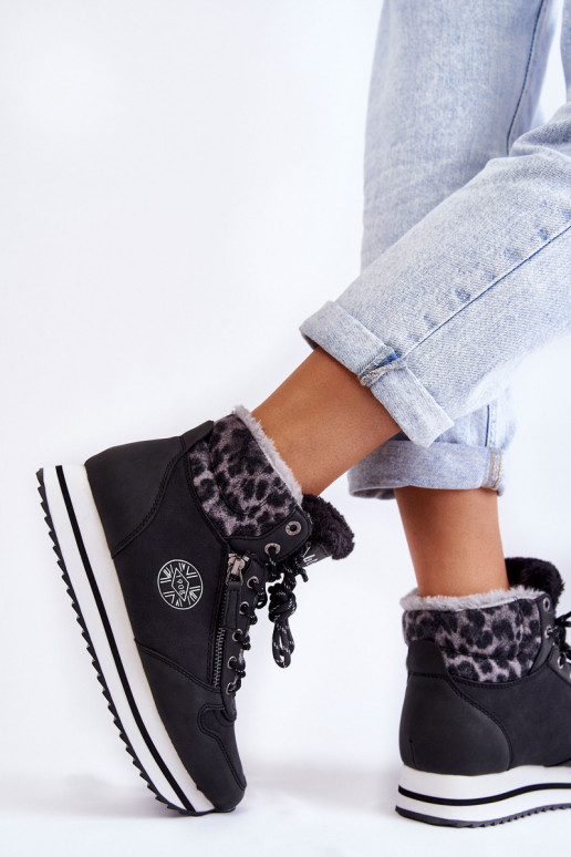 Femenino Botas calentamiento Lee Cooper LCJ-22-31-1448 de color negro Femenino Botas calentamiento Lee Cooper LCJ-22-31-1448 de color negro