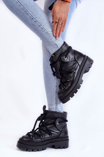 Femenino De moda Botas Botas de nieve de color negro Kallen 2