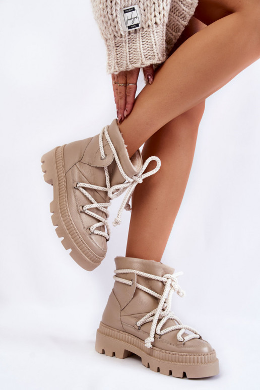 Femenino De moda Botas Botas de nieve beige Kallen Femenino De moda Botas Botas de nieve beige Kallen