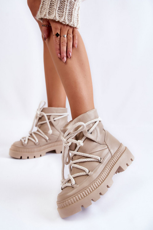 Femenino De moda Botas Botas de nieve beige Kallen Femenino De moda Botas Botas de nieve beige Kallen
