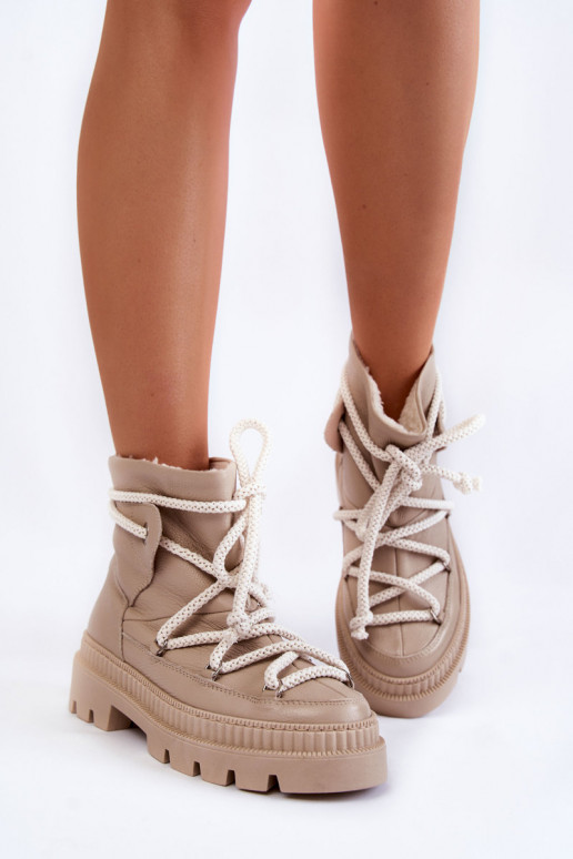 Femenino De moda Botas Botas de nieve beige Kallen Femenino De moda Botas Botas de nieve beige Kallen