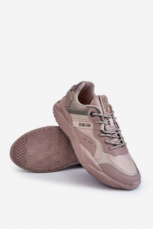 Tiene quesculino  Zapatillas modelo zapatos. Memory Foam System Big Star LL174151 beige Tiene quesculino  Zapatillas modelo zapatos. Memory Foam System Big Star LL174151 beige