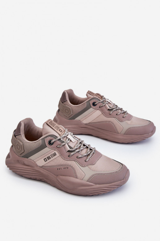 Tiene quesculino  Zapatillas modelo zapatos. Memory Foam System Big Star LL174151 beige Tiene quesculino  Zapatillas modelo zapatos. Memory Foam System Big Star LL174151 beige