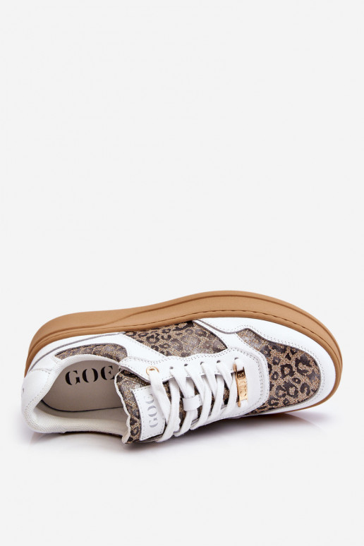 Femenino Zapatillas cómodas GOE LL2N4052 Blanco-beige