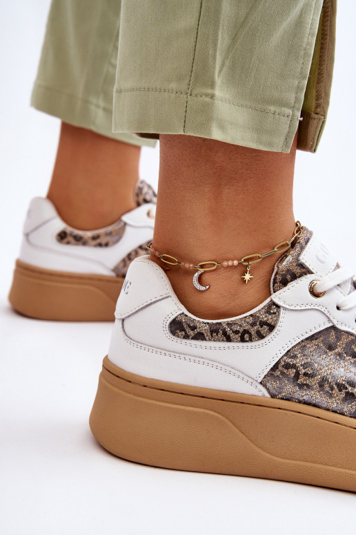 Femenino Zapatillas cómodas GOE LL2N4052 Blanco-beige