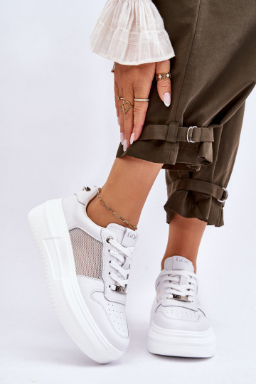 Femenino modelo clásico zapatillas GOE LL2N4060 el color blanco