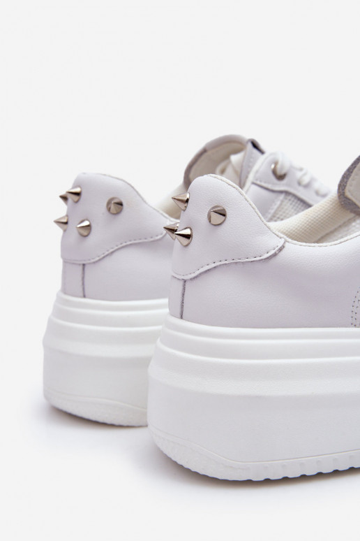 Femenino modelo clásico zapatillas GOE LL2N4060 el color blanco