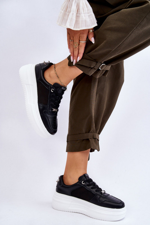 Femenino modelo clásico zapatillas GOE LL2N4061 de color negro