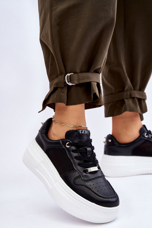 Femenino modelo clásico zapatillas GOE LL2N4061 de color negro