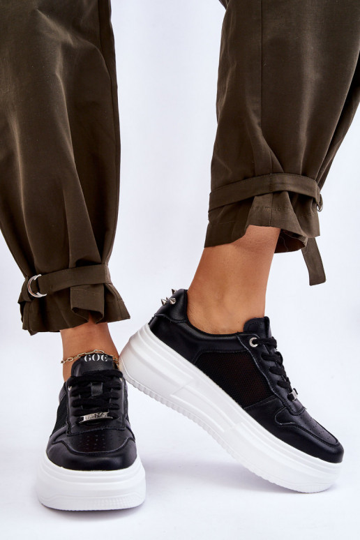 Femenino modelo clásico zapatillas GOE LL2N4061 de color negro