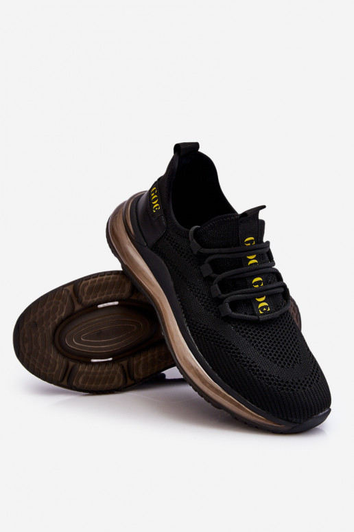 Un modelo convincente Tiene quesculino zapatillas GOE LL1N4024 de color negro