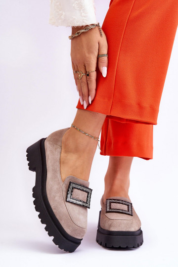 Conveniente Mocasines de ante beige Agathe 2