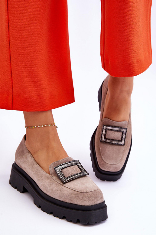 Conveniente Mocasines de ante beige Agathe Conveniente Mocasines de ante beige Agathe