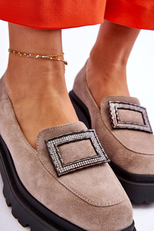 Conveniente Mocasines de ante beige Agathe Conveniente Mocasines de ante beige Agathe