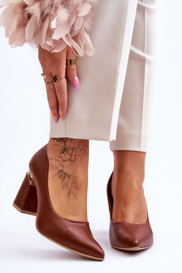 Piel Zapatos LeAski 3117 color marrón