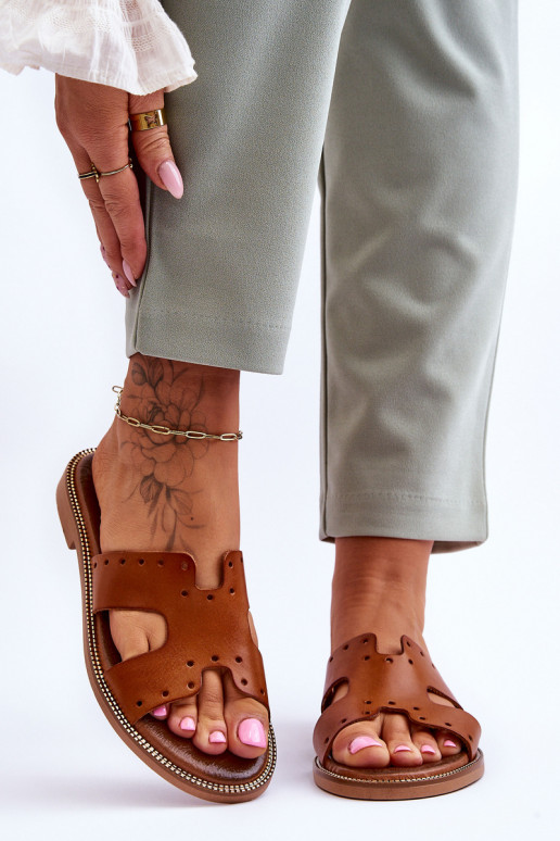 Zazoo 40326 Femenino Zapatillas Con recortes decorativos color marrón Zazoo 40326 Femenino Zapatillas Con recortes decorativos color marrón