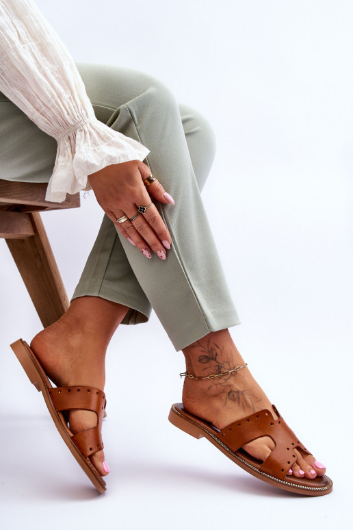 Zazoo 40326 Femenino Zapatillas Con recortes decorativos color marrón Zazoo 40326 Femenino Zapatillas Con recortes decorativos color marrón