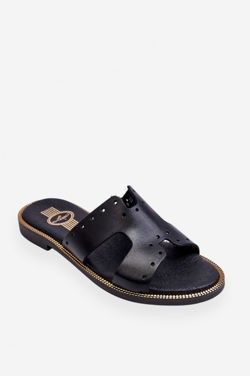 Zazoo 40326 Femenino Zapatillas Con recortes decorativos de color negro Zazoo 40326 Femenino Zapatillas Con recortes decorativos de color negro